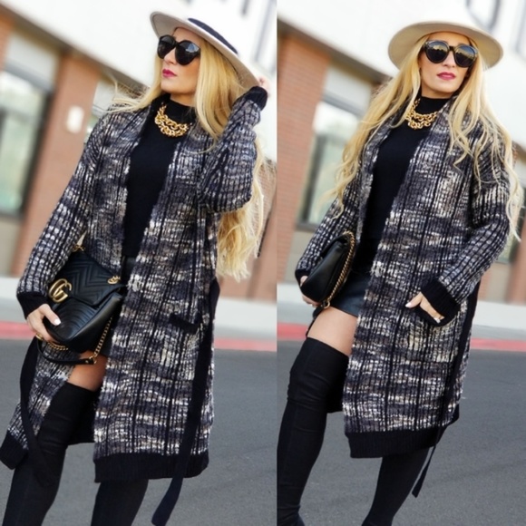 Open Front Knit Cardigan - Picture 2 of 4